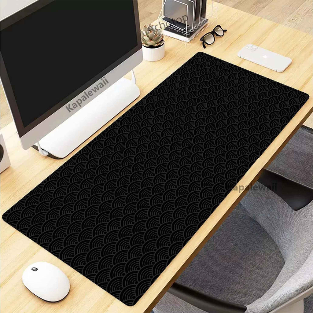 Monochrome Topo Art Mousepad (XXL)